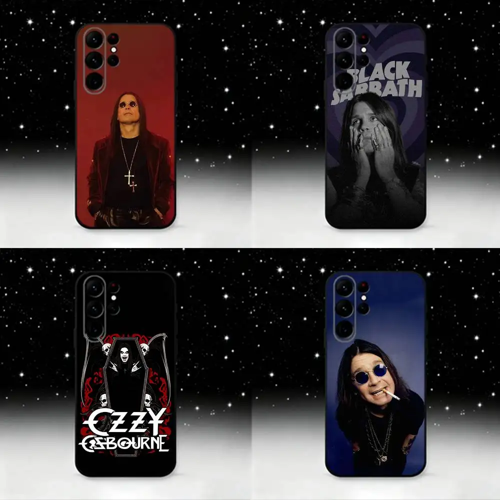 

O-Ozzy O-Osbourne Phone Case For Samsung S25,S24 Ultra,S20,S30 plus,S22 plus,S23,S30 Ultra 5G Silicone Black Shell