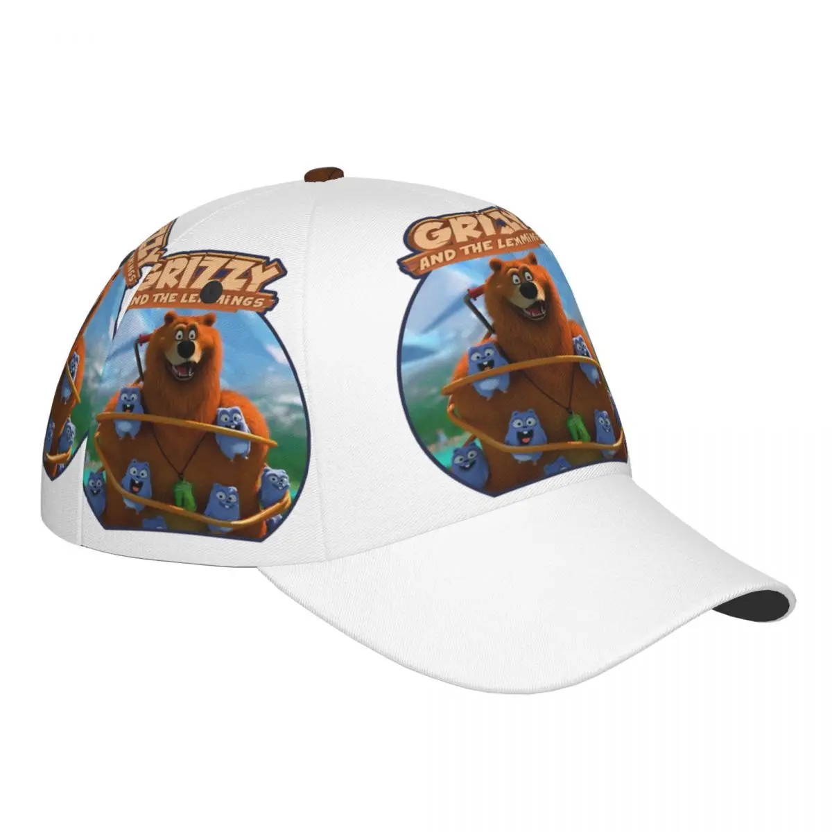 

Бейсбольные кепки Grizzy And The Lemmings для мужчин и женщин, уличная регулируемая повседневная кепка, бейсбольная кепка в стиле хип-хоп, Casquette