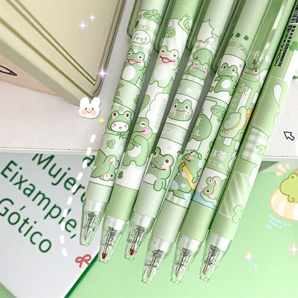 Frog Pattern Creative Cute Black Ink Gel Pen Student Office Supplies Stationery