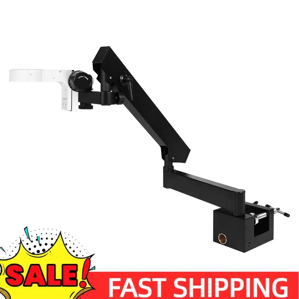 

Articulating Arm Pillar Clamp Holder Bracket with Table Clip Stereo Trinocular Stand Adjusted Up and Down for Stereo Microscopes