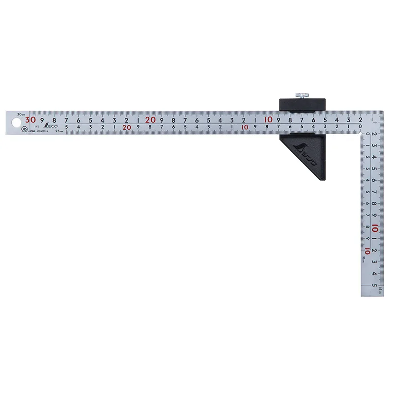 SHINWA Curve Ruler Flecking Ruler With Stop Limit Positioning Scribing Work Caliper Measuring Marker Helper 12428