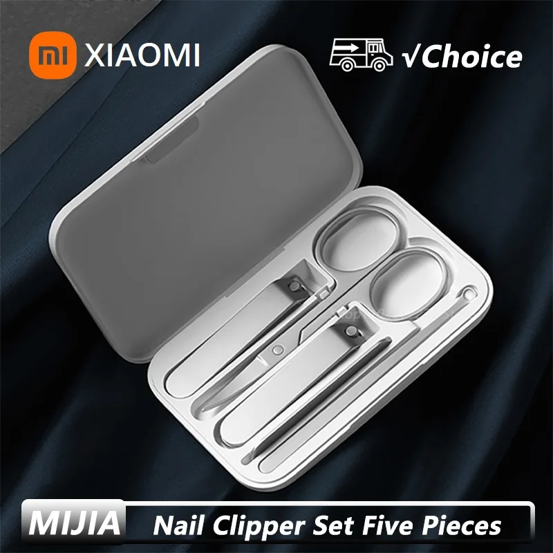 

Новые маникюрные кусачки для ногтей Xiaomi Mijia, набор для педикюра, портативный дорожный гигиенический набор, набор инструментов для резки ногтей из нержавеющей стали