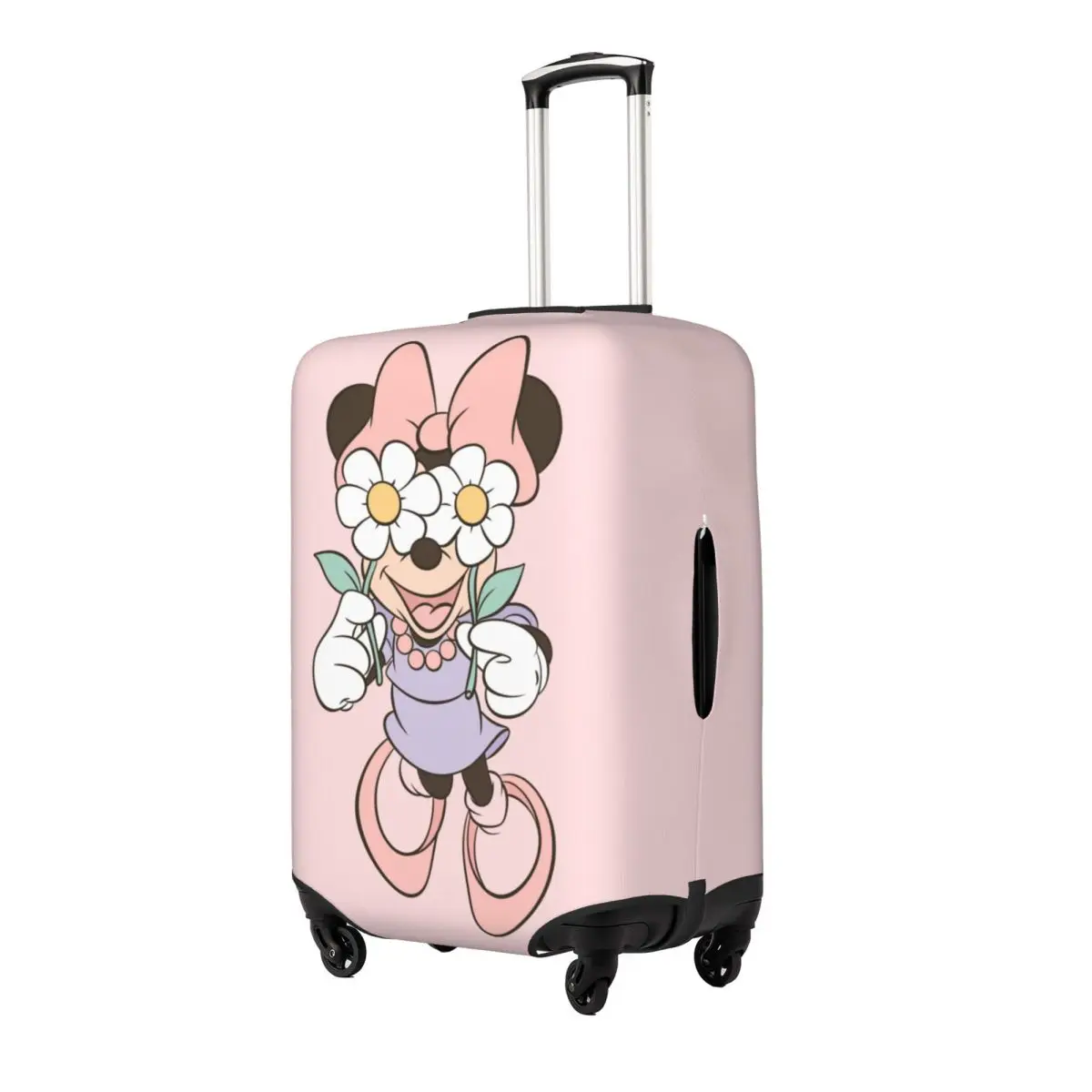 Cute Minnie Mouse Luggage Covers For Suitcases Travel Suitcase Cover Protector Fit 18-32 Inch Luggage