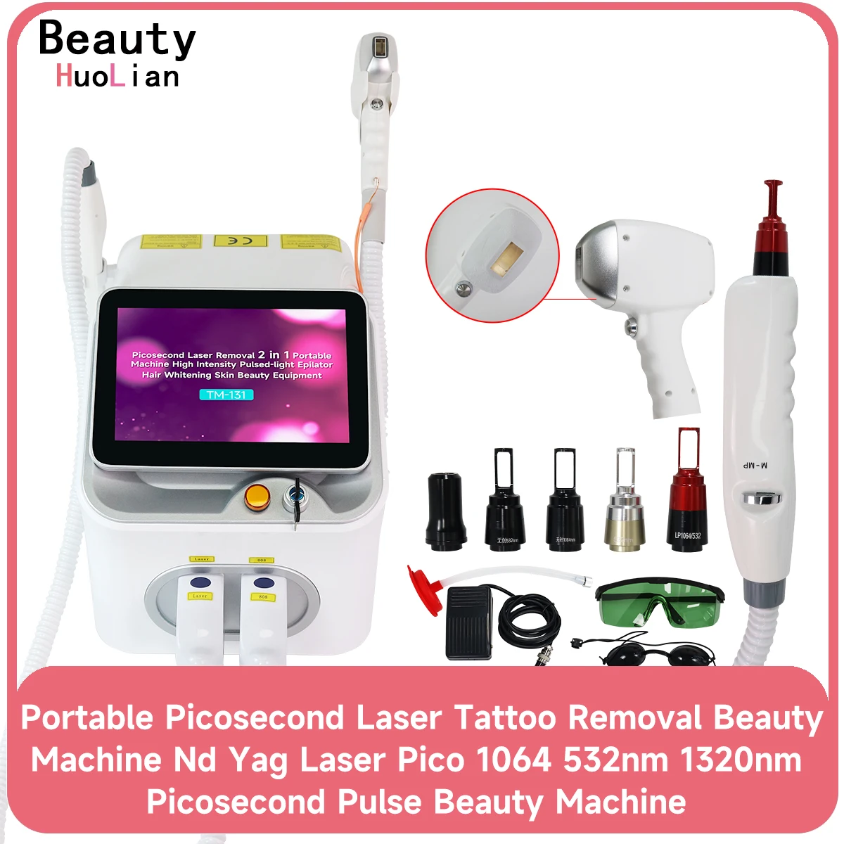 4000 Вт Сопрано 2 в 1 808+ Пикосекундный диодный лазер Устройство для удаления волос Лазерное пикосекундное удаление татуировок Перманентное удаление волос