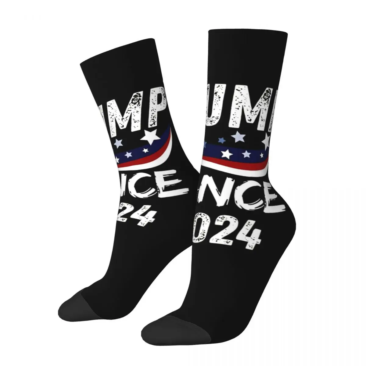 

Trump Vance 2024 Election 2024 Stuff Socks Cozy Graphic Middle Tube Socks Warm for Mens Small Gifts