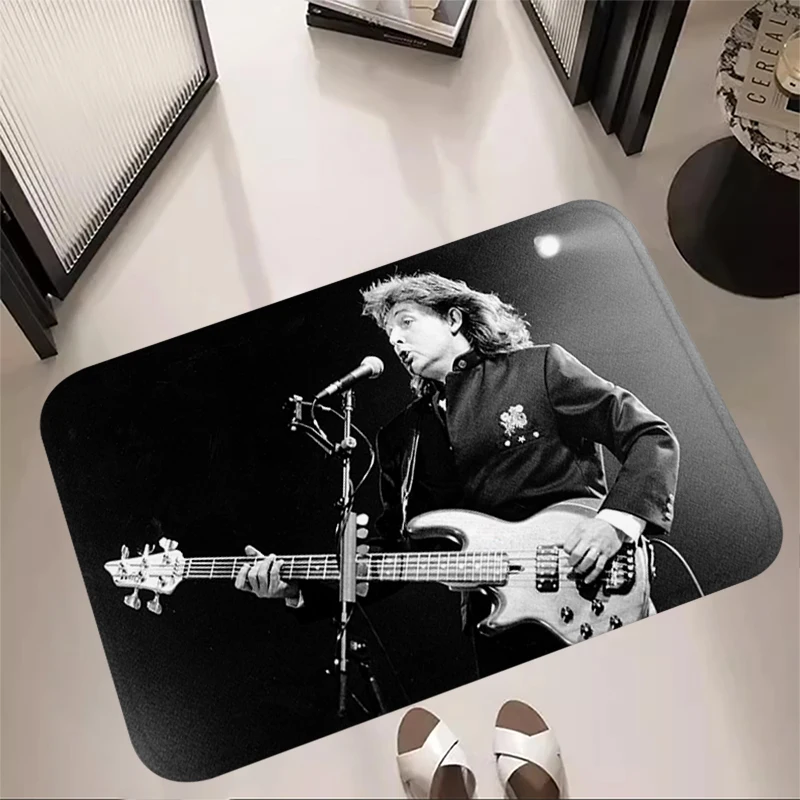 Welcome Carpet Singer Interior Room Rugs Foot Carpets Entrance Doormat P-Paul McCartney Prayer Rug Floor Mats Non-slip Bath Mat