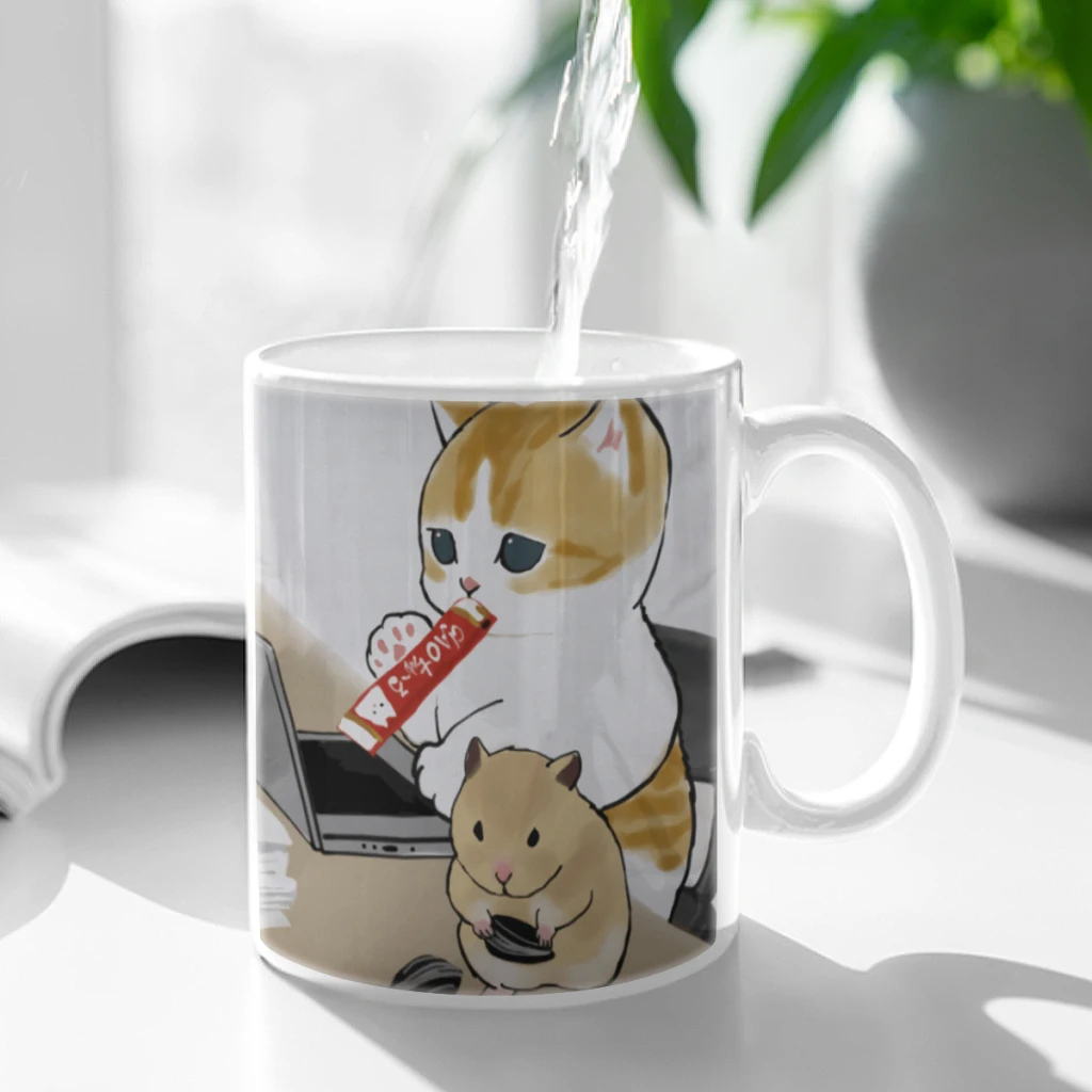 Cute-and-funny-cat-hamster-11oz Funny Ceramic Coffee Mug Tea Milk Cup For Novetly Creativity Gift