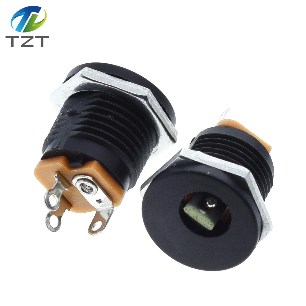 10PCS/LOT DC-022 DC Power Jack Socket dc connector Adapter interface DC022 5.5X2.1 mm Supply Jack Socket Panel Mount plug image 3