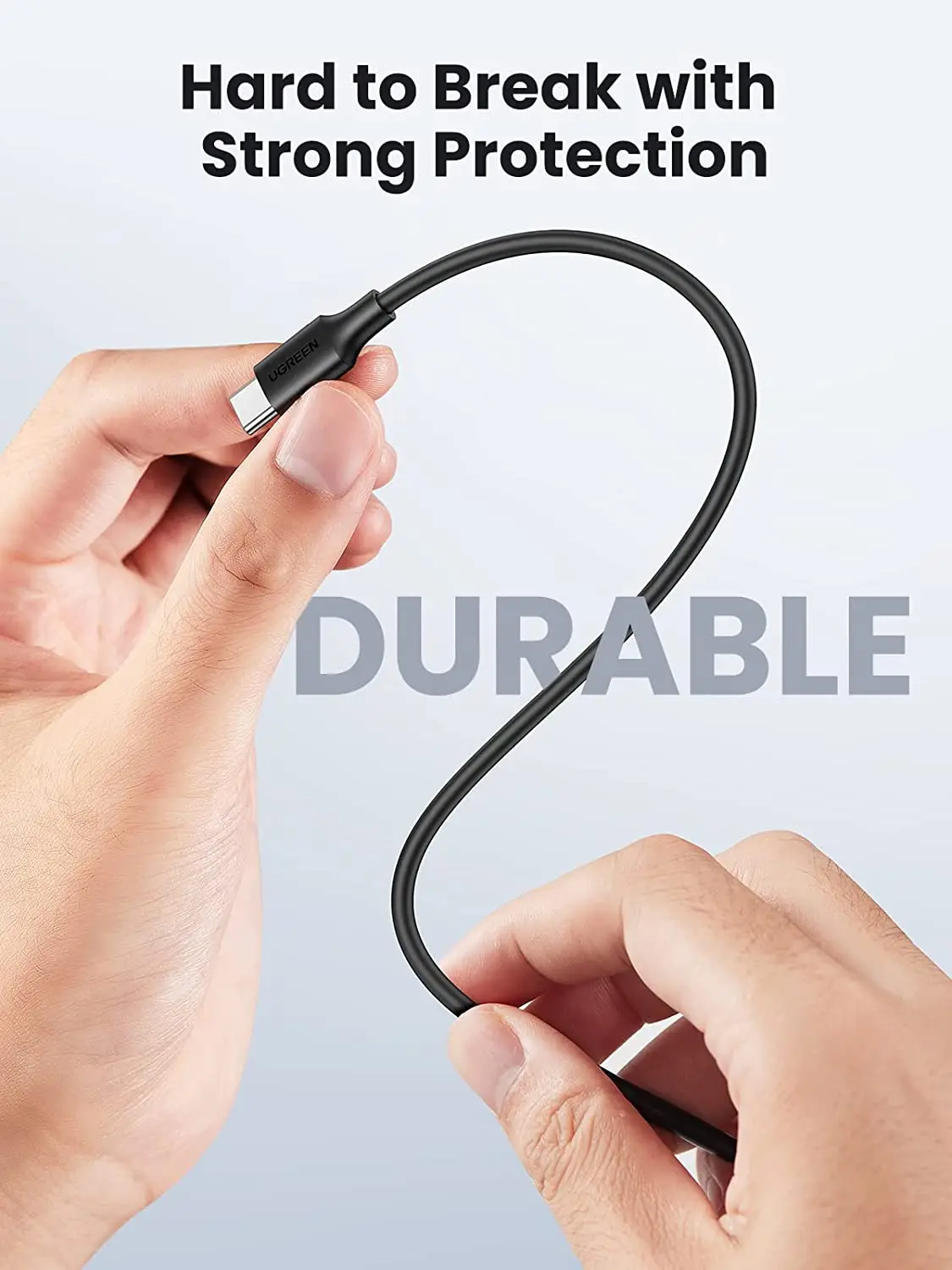 UGREEN USB C - USB C ケーブル 60W PD 3.0急速充電対応 Type C ケーブル ブラック 0.5m 1m 1.5m 2m 3m 高品質スマートフォンケーブル