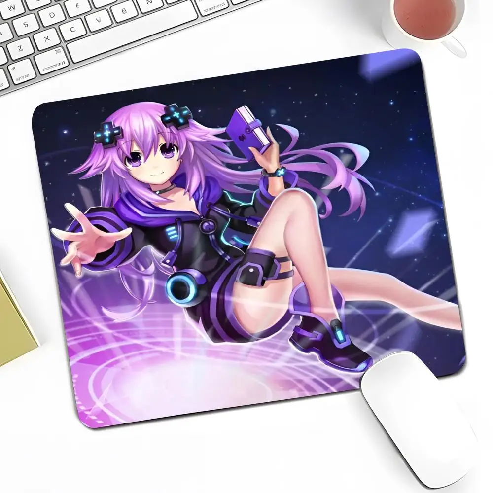 Anime Hyperdimensions Neptunias Mouse Pad Anime Game Mouse Pad High Quality Small Desk Pad Rubber Laptop Desk Pad