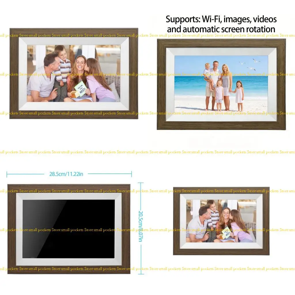 

R1WD 10,1-дюймовая цифровая фоторамка с интеллектуальным Wi-Fi-приложением, управляемым для мгновенного обмена фотографиями, и
