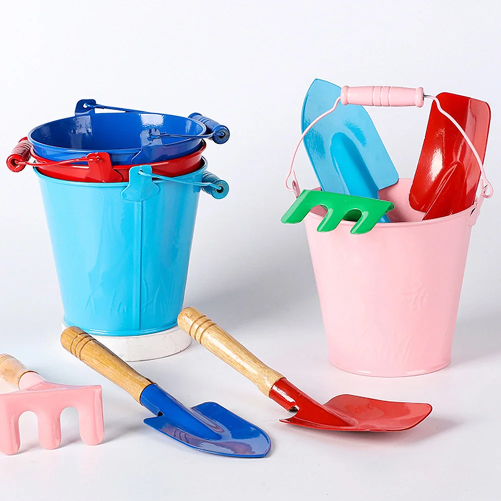 

1 set Kids Gardening Tools Set Mini Shovel Rake Hoe Colorful Planting Beach Toys Sand Garden Tool For Children