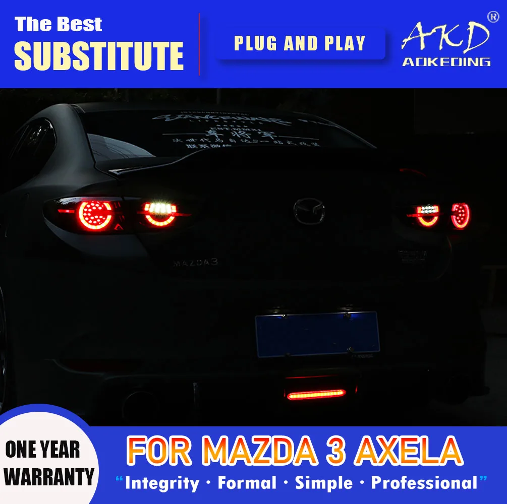 Akd Achterlamp Voor Mazda 3 Led Achterlicht 2020-2022 Mazda 3 Mistremrichtingaanwijzer Auto-Accessoires