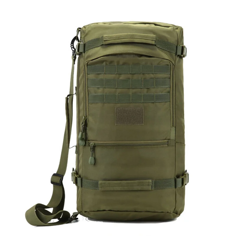 Outdoor climbing men nylon shoulder bag large capacity 40L computer backpack diagonal package military travel