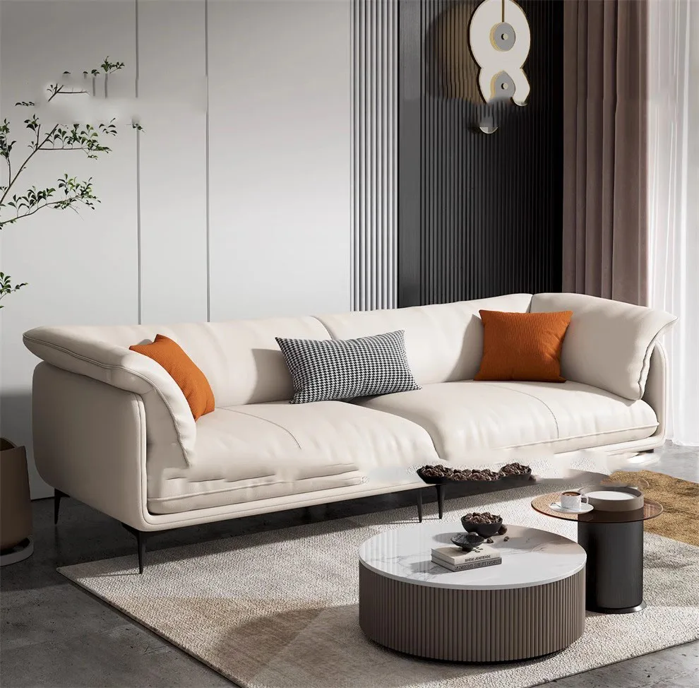 

Leather Pouf Outdoor Sofa Multifunctional Minimalist Armchair Lazy Cute Living Room Sofas Recliner Luxury Divano Salon Furniture