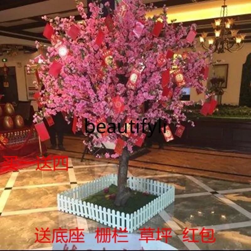 

Simulation peach blossom tree simulation cherry blossom wishing plum blossom lobby hotel shopping mall decoration