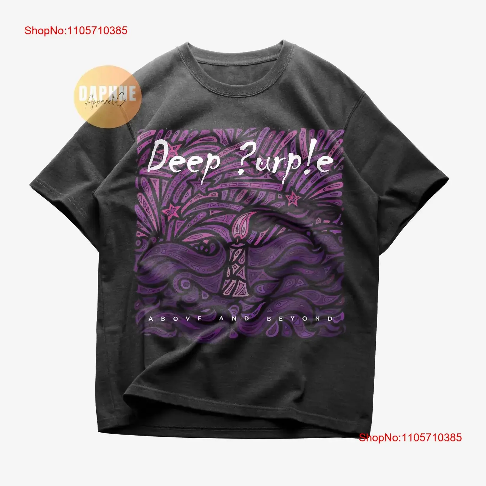 Limited Deep Purple Above and Beyond Album T Shirt Vintage Heavy Metal Ritchie Blackmore Retro Rock Legend vintage Washed