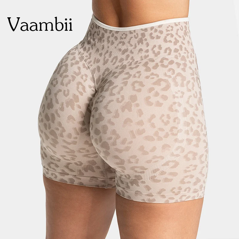 Leopard Outer Wear Tight Cycling Athletic Gym Shorts 2026 High-Waisted Buttock Lifting Yoga Shorts Summer Seamless Yoga Legging
