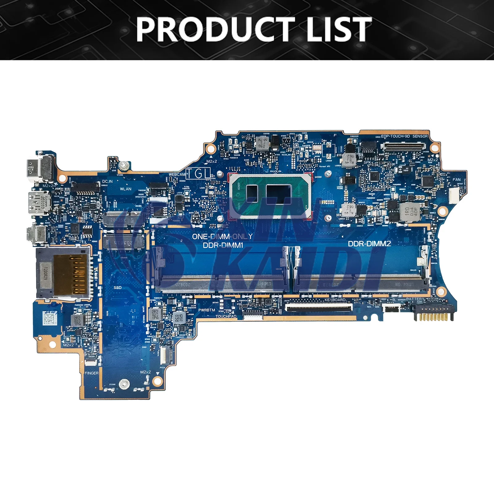 Placa base portátil 6050A3202801 para HP X360 14-DW M21492-601 M21493-601 la placa base del ordenador portátil CPU I3 I5 I7 11th Gen