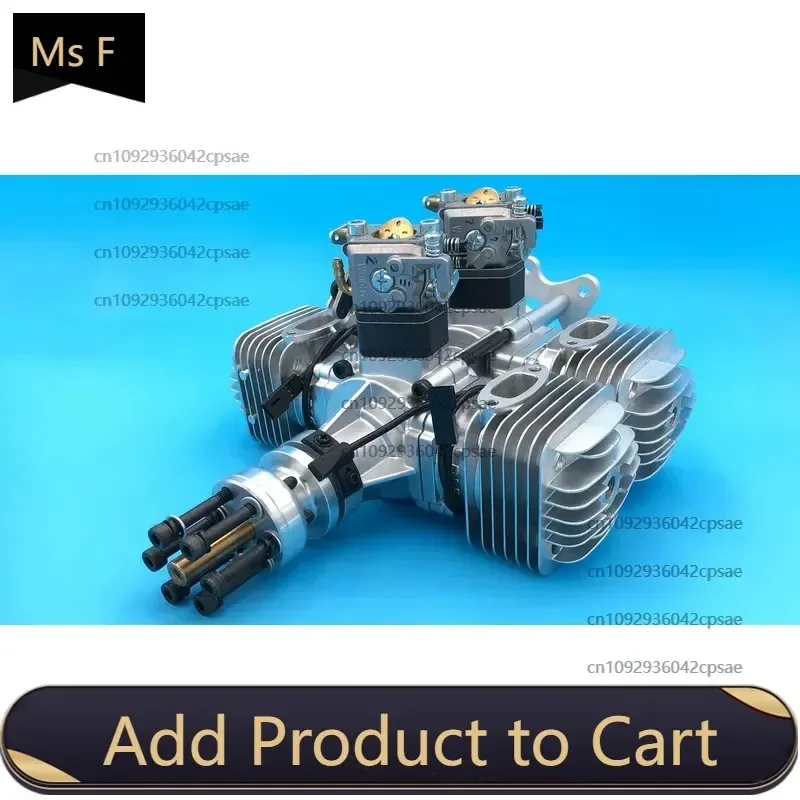 

DLE120T4 model engine four-cylinder two-stroke side exhaust natural air-cooled 120CC displacement