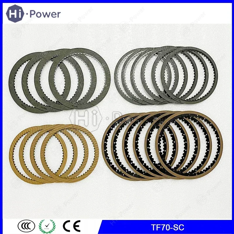 

TF70-SC TF70 Auto Transmission Clutch Friction Plate For FORD VOLVO PEUGEOT 2009-UP TF70SC car Gearbox Discs Kit
