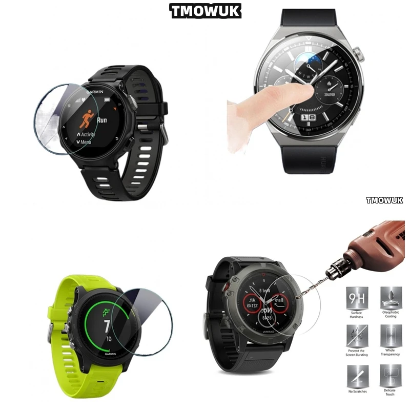 

For Garmin Fenix 6 6S 6X Pro Silver Anti-Scratch 9H HD Ultra-Thin Screen Protector