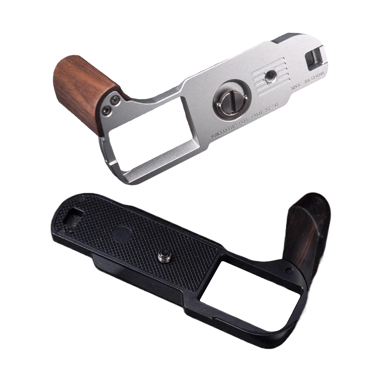 New Wooden L Type Bracket Camera Anti-slip Finger Hand Grip Handle FOR Fujifilm xt50 Aluminum Alloy Baseplate Wood L Hand Grips