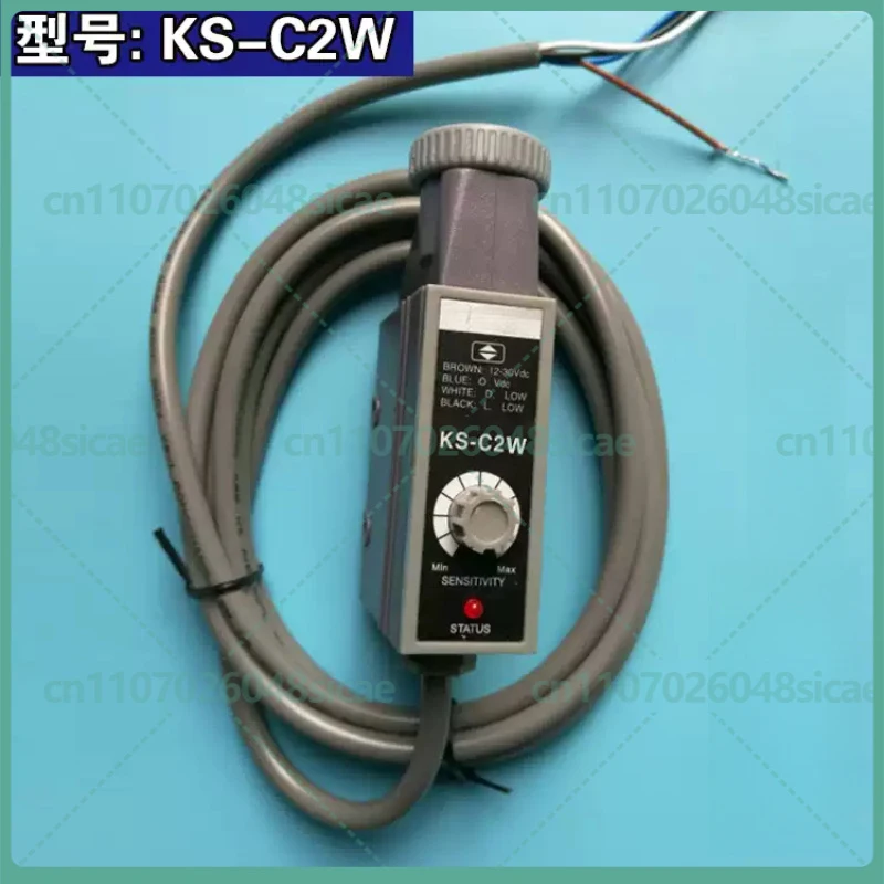 For KS-C2B Blue Color Mark Sensor Label Detection Photoelectric Eye NPN/PNP 12-24VDC