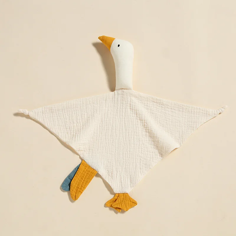 Leuke Zwaan Baby Katoenen Trooster Deken Pasgeboren Cartoon Slapen Poppen Slaap Speelgoed Kalmeren Sussen Handdoek Slabbetjes Speeksel Handdoek Nieuwe