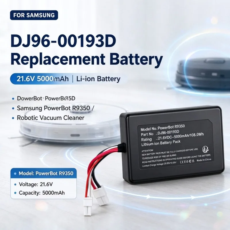 Replacement DJ96-00193D Li-ion Battery Compatible with Sam-sung PowerBot R9350 Robotic Vacuum