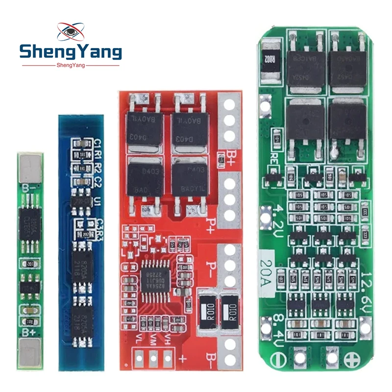 TZT 1/3/5PCS 1S 2S 3S 4S 3A 20A 30A Li-ion Lithium Battery 18650 Charger BMS Protection Board For Drill Motor Lipo Cell Module