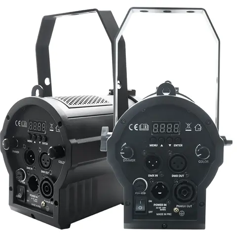 Zoomable Fresnel Spotlight 2in1 WW CW or 4in1 RGBL 25-60 Degree LED Church Theater Stage Fresnel Studio Spotlight