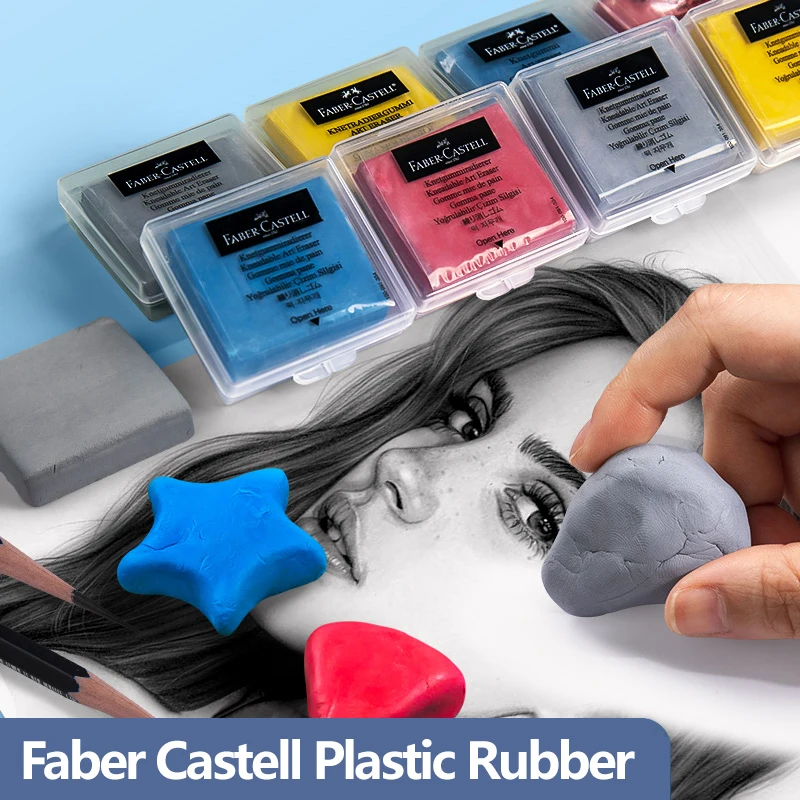 Faber-Castell Plasticity Rubber Soft Art Eraser Wipe highlight Kneaded Rubber For Art Pianting Design Sketch Eraser Stationery