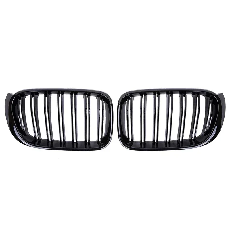 Front Kidney Double Line Grille Grill Replacement Racing Grills Grilles Auto Grill Accessories For BMW X3 X4 F25 F26 2014-2017