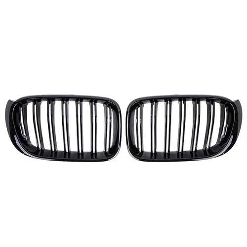 Imagen 2 del producto Parrilla delantera de doble línea, parrillas de carreras de repuesto, accesorios de parrilla automática para BMW X3 X4 F25 F26 2014-2017
