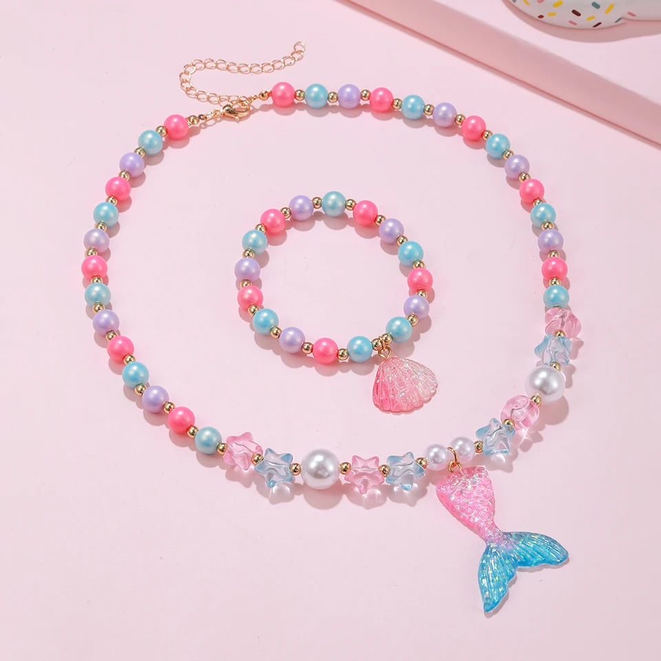 Set Gioielli Bambina Con Perle E Cuore – Collana, Orecchini, Anello E Bracciale, Regalo Perfetto Per Compleanno E Natale - 3