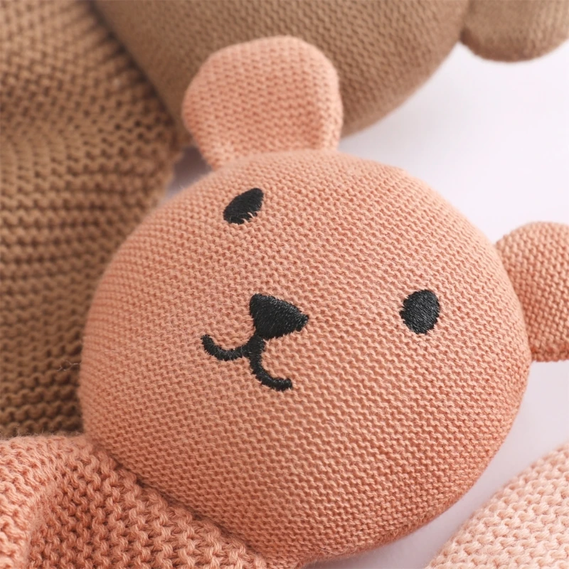 Safe Cotton Baby Towel Newborn Appease Towel Soft Baby Cotton Comforter Security Blanket kawaii Bear Sleeping Dolls Face Towel