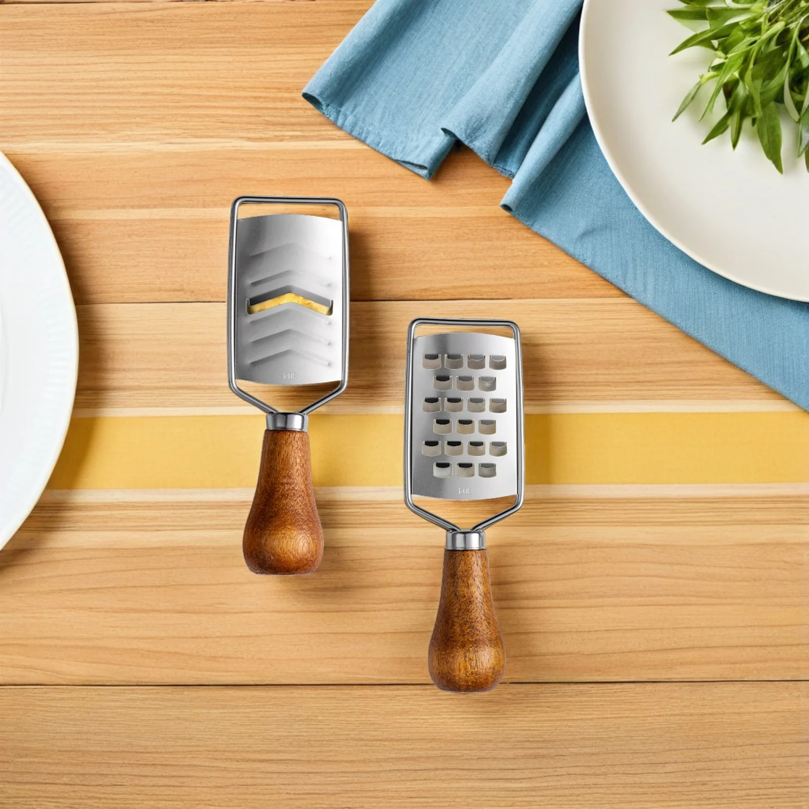 6pcs Stainless Steel Mini Cheese Grater Handheld Vegetable Chopper For Garlic Ginger Carrots Potatoes Zesting Shredding Non Slip