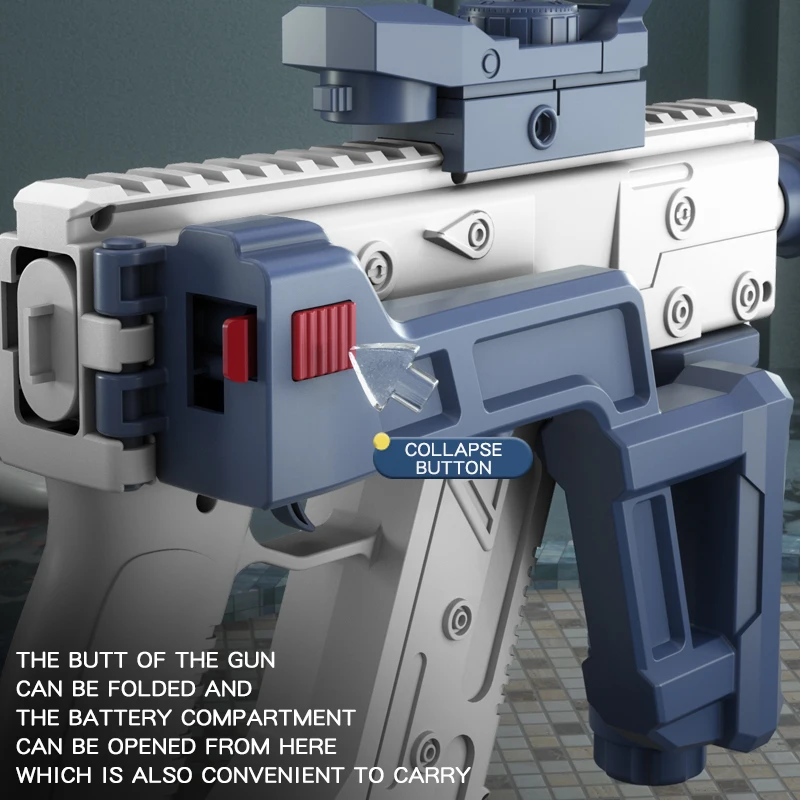 2026 Electric Automatic Burst Submachine KRISS Vector Water Gun Firing Fight Summer Outdoor Beach Shooting Game Toys Adult Gift