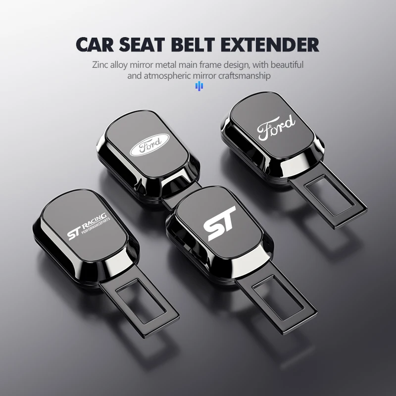 Para Ford cinturón de seguridad de coche enchufe espejo cinturón de seguridad de Metal extender bloqueo hebilla accesorios Escort Everest KA Expedition Falcon Fusion