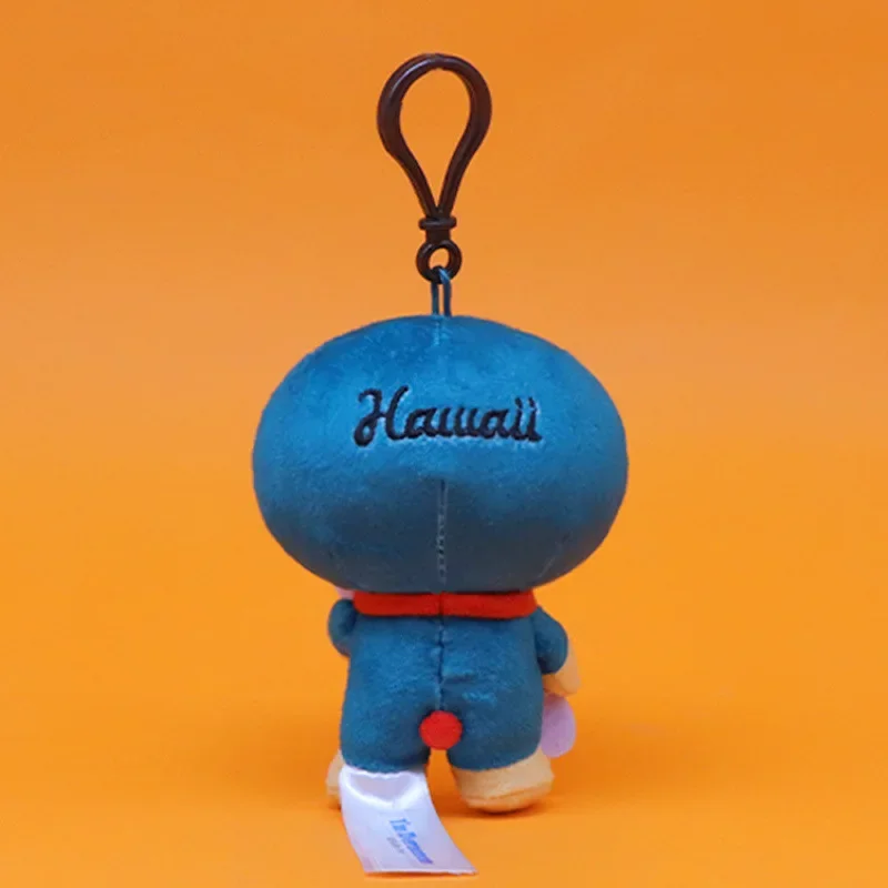 12CM Hawaiian Limited Doraemon Tanned Black Doll Peluche Ciondolo Borsa Portachiavi Ciondolo Peluche Regalo per bambini