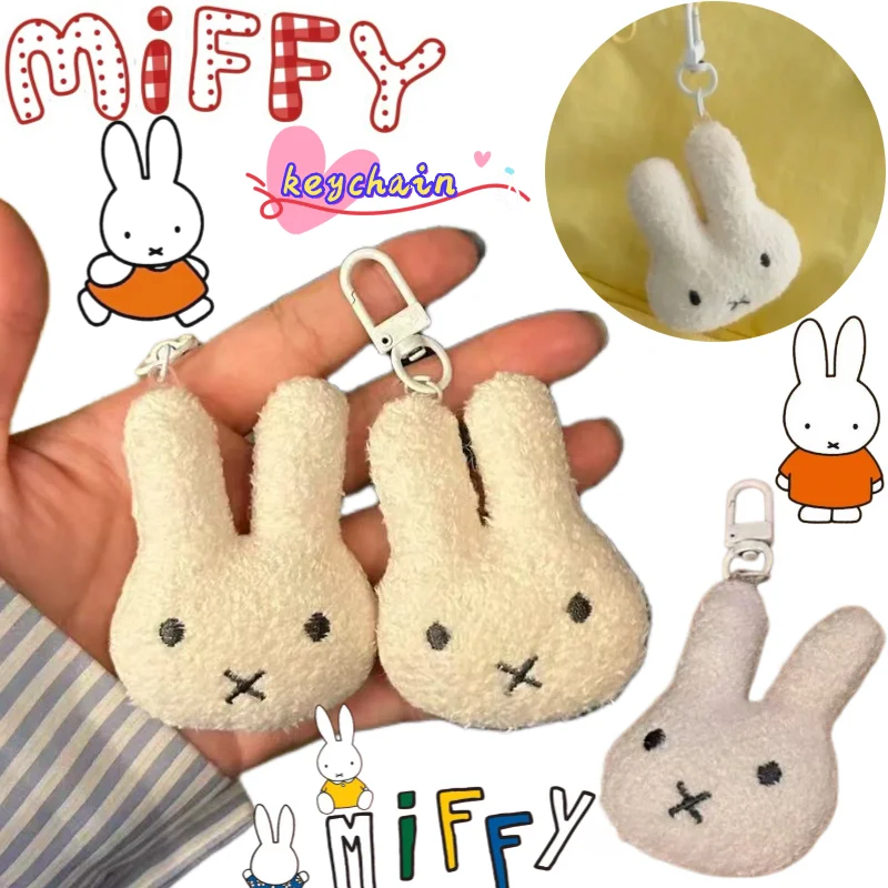 

Новый брелок Miffy: высококачественный мультяшный кролик, креативный дизайн, милый аксессуар для мужчин и женщин, украшение для автомобиля и школьного рюкзака