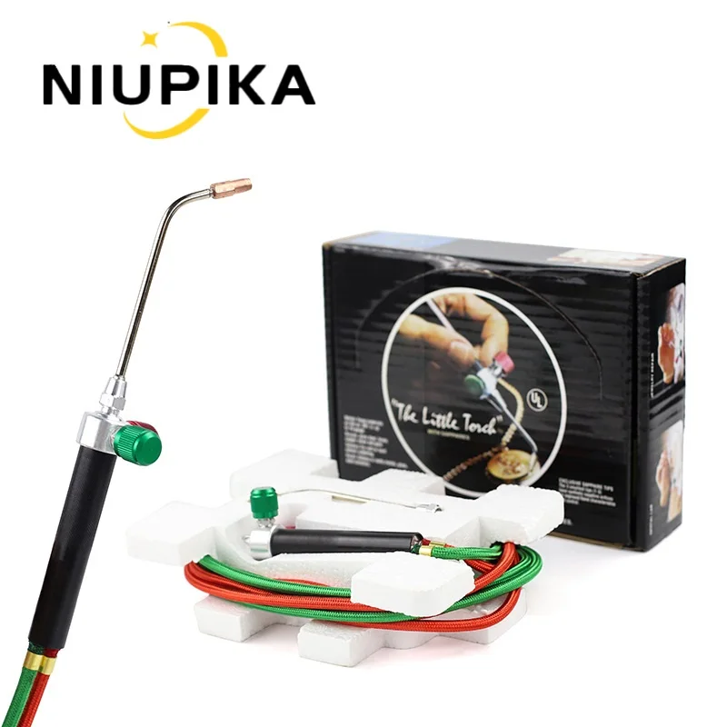 NIPUIKA Gold Welding Torch Mini Smith Soldering GoldSmith Equipment  With 5 Tips Jewelry Making Tools