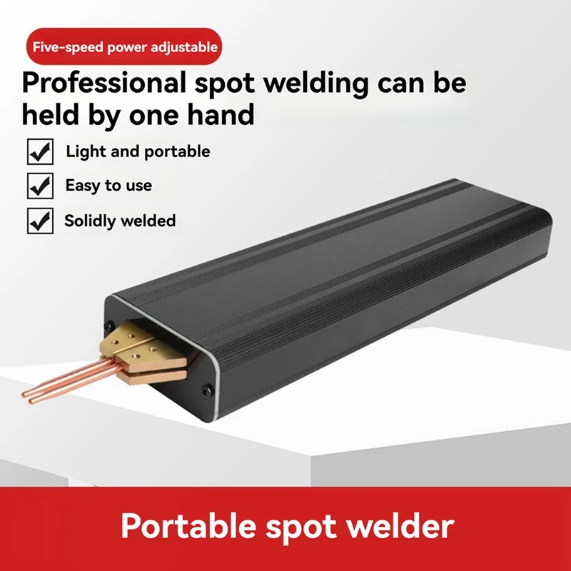 Black Spot Welder Portable Handheld Spot Welding Machine Battery Automatic Manual Spot Welder