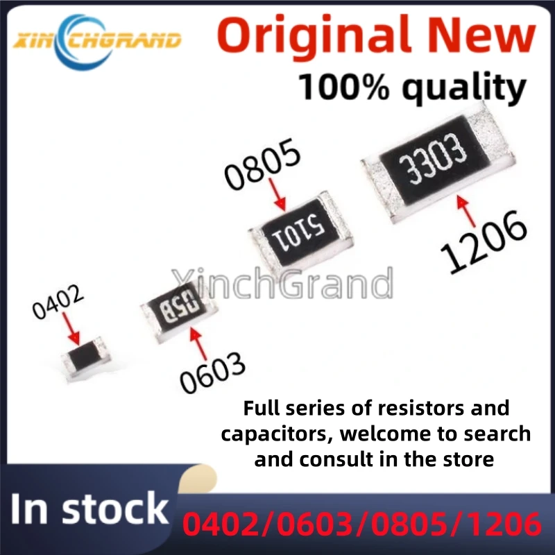 

100pcs 0603 5% SMD resistor 0R ~ 10M 1/10W 10 100 150 220 330 470 ohm 1K 2.2K 4.7K 10K 100K 1M 1R 10R 100R 150R 220R 330R 470R