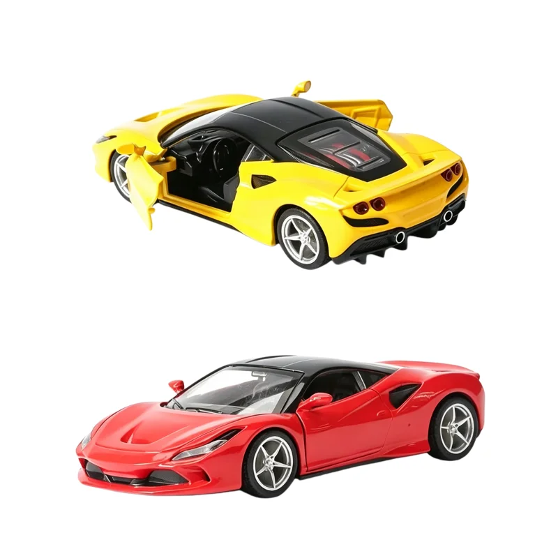 Bag-packed 1/36 scale die-casting supercar model, return force function, door design, simulated alloy car toy, holiday gift view 4