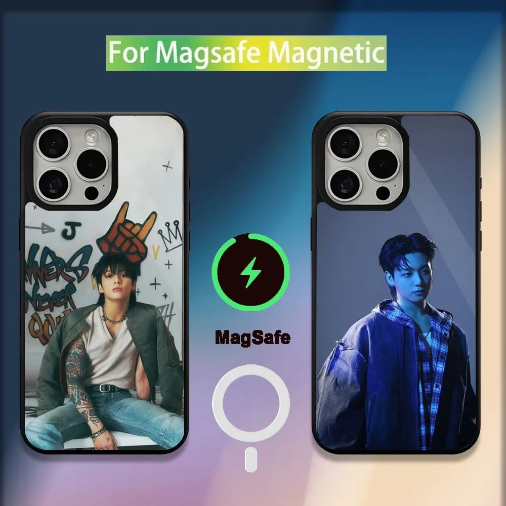 Kpop J-JungkookS Never Let Go Phone Case For iPhone 16,15,14,13,12,11,Plus,Pro,Max,Mini Magsafe Magnetic Wireless Charging