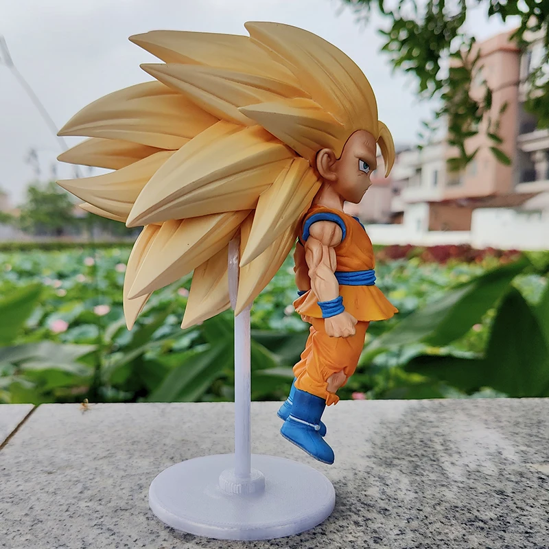 In Stock Dragon Ball Anime Figure Super Saiyan Great Demon Super 3 Goku Figures Gk Handheld Model Ornament Birthday Gifts Toys