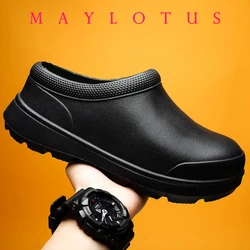 Unisex Kitchen Shoes Professional Chef Clogs Oil-Proof Doctor Nurse Shoes High Quality Garden Clogs Waterproof for Pet Workers