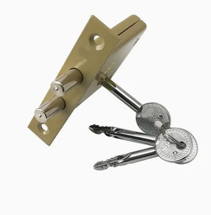 Cross-Key Double Rod Pipe Well Lock Invisible Passage Doors Locks Security Door Lock Anti-Theft Lock